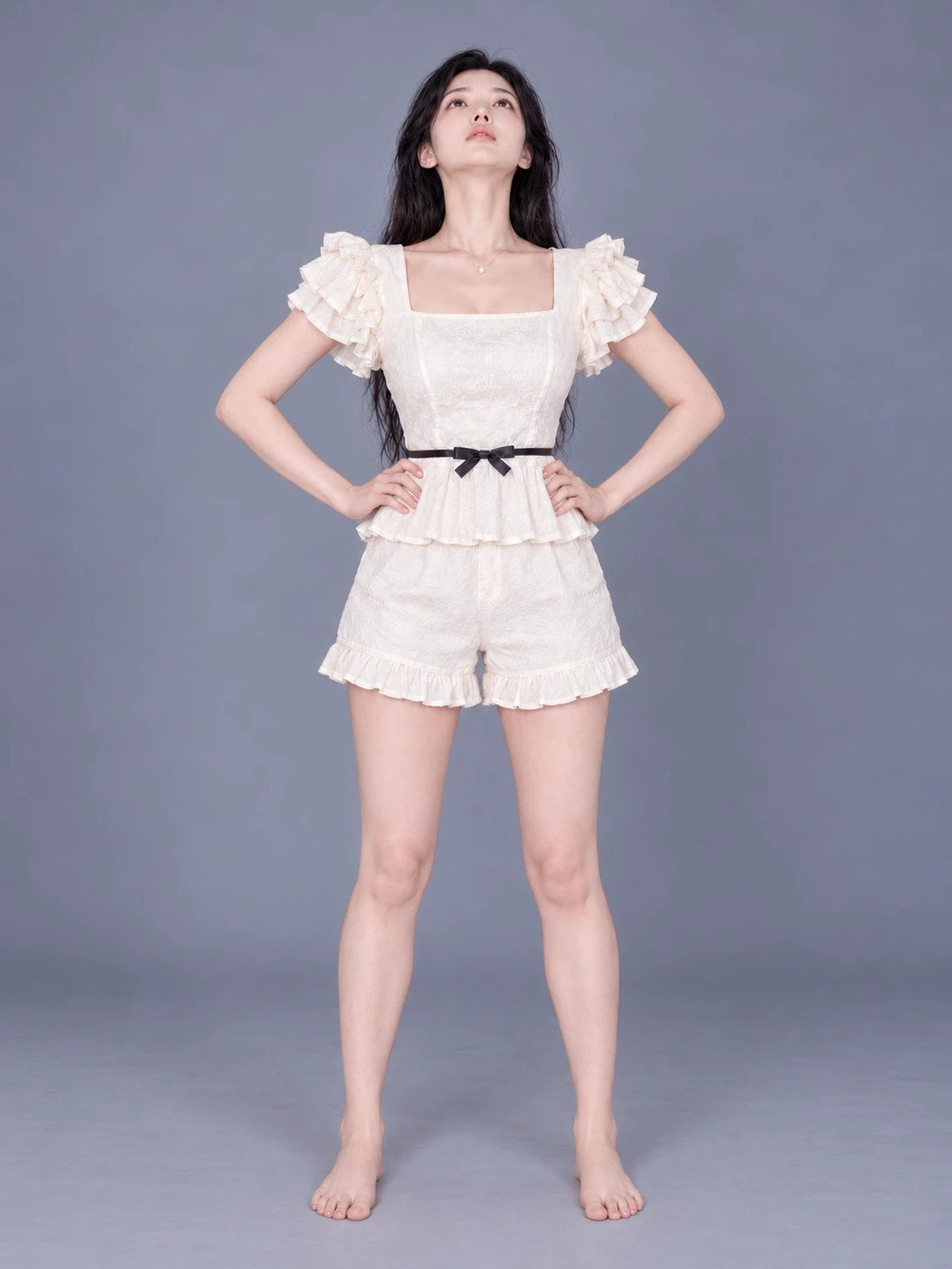 Standing and arching backward / Front