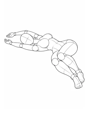 Lying on the back with knees together and tilted to one side