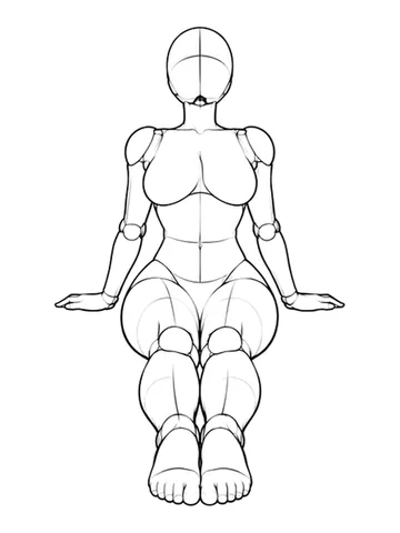 Seated, supported by both hands behind, chest lifted