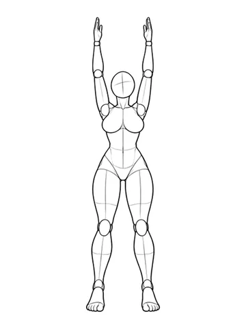 Standing with both arms overhead