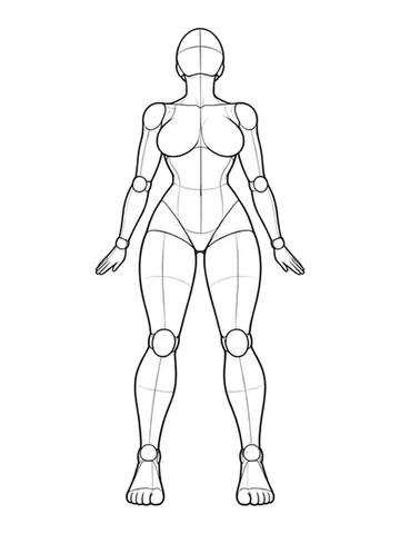 Standing with arms behind and chest lifted