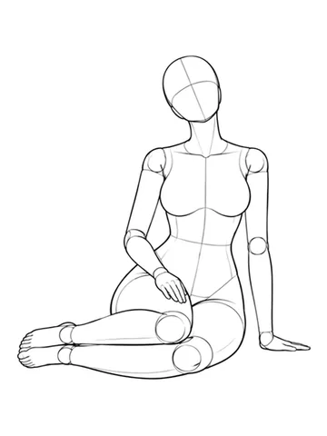 Side-sitting with legs to one side