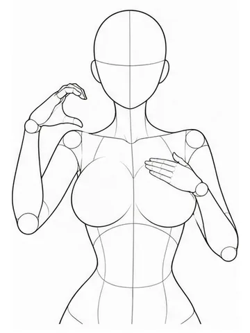 One-handed heart with the other hand on the chest
