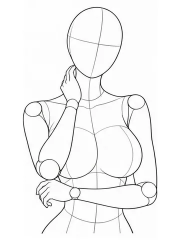One arm around the waist, one hand at the neck