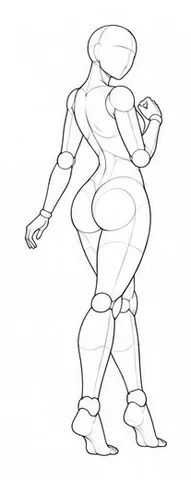 Standing turned with one arm bent