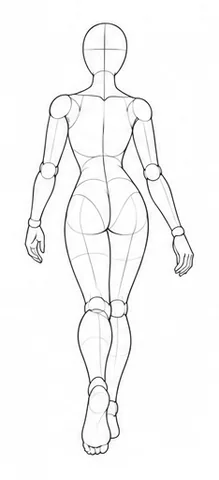 Walking away with arms relaxed