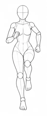 Running with one knee raised