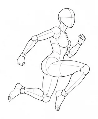 Running with bent knees