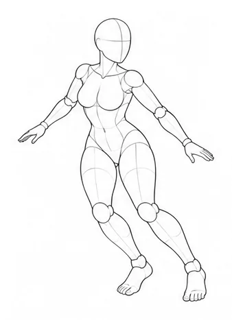 Leaning sideways with arms extended