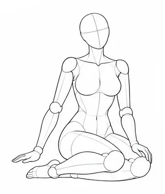 Side-sitting with one hand on the floor