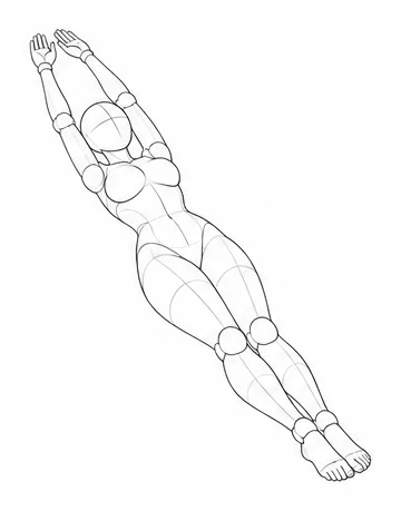 Lying on the back with arms overhead