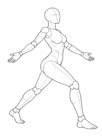 Lunging with arms spread