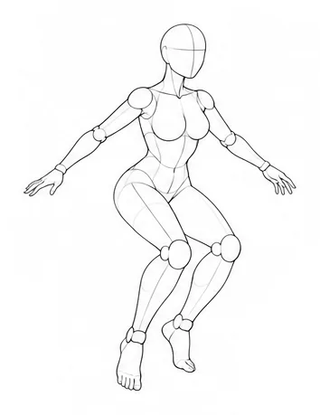 Bent-knee stance with arms open
