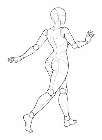 Turning with one palm extended