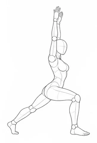 Forward lunge with arms overhead